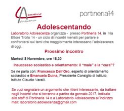 ADOLESCENTANDO - Milano 8 Novembre 2016