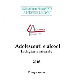Indagine "Adolescenti e Alcol" - 2015 - NAZIONALE